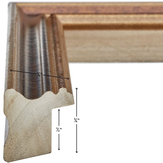 Craig Frames 4 Pack Stratton Bronze Picture Frame with Mat